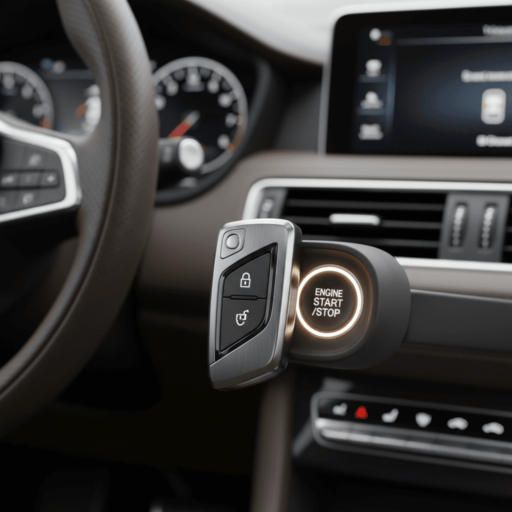 Clé électronique et système de démarrage automobile